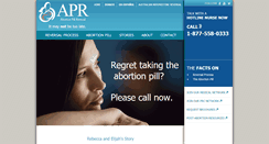 Desktop Screenshot of abortionpillreversal.com